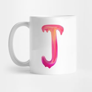 Letter J In Vibrant Watercolor Mug